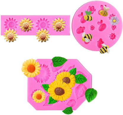 Flower and Fruit Silicone Mold Set, 3-Piece