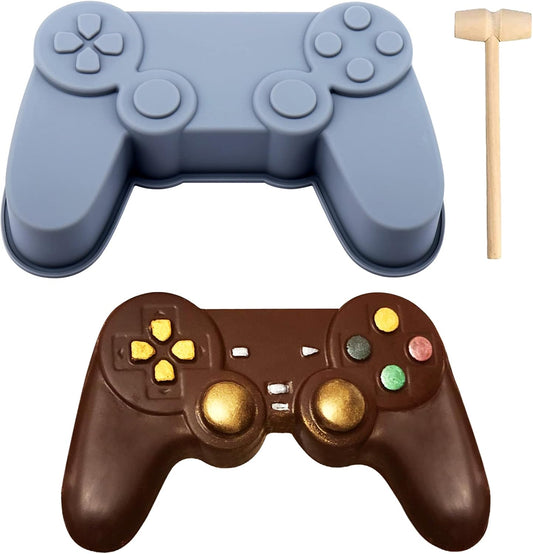 Game Controller Silicone Chocolate Mold with Wooden Mallet