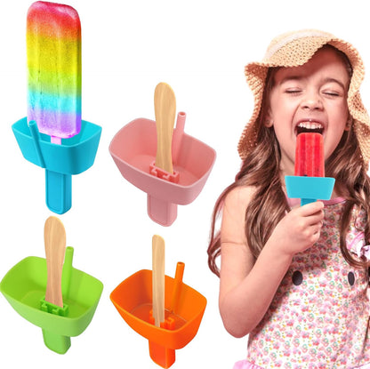 Kids Silicone Popsicle Holders with Reusable Sleeves