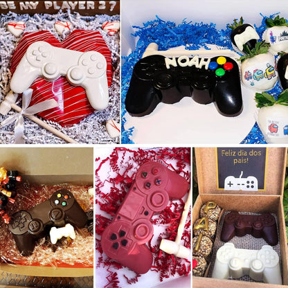 Game Controller Silicone Chocolate Mold with Wooden Mallet
