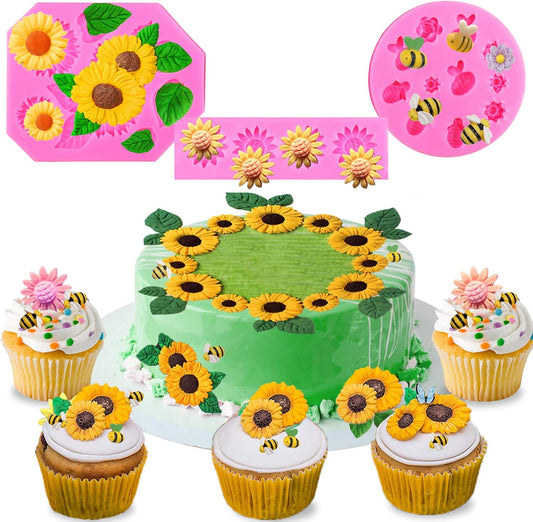 Flower and Fruit Silicone Mold Set, 3-Piece