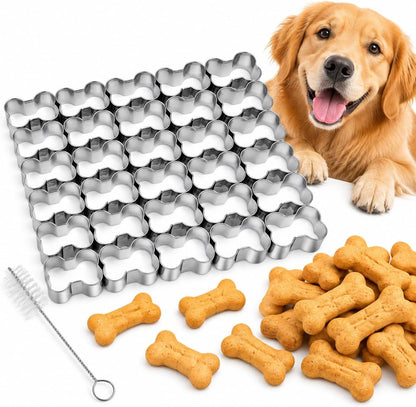Mini dog bone stainless steel cookie cutter