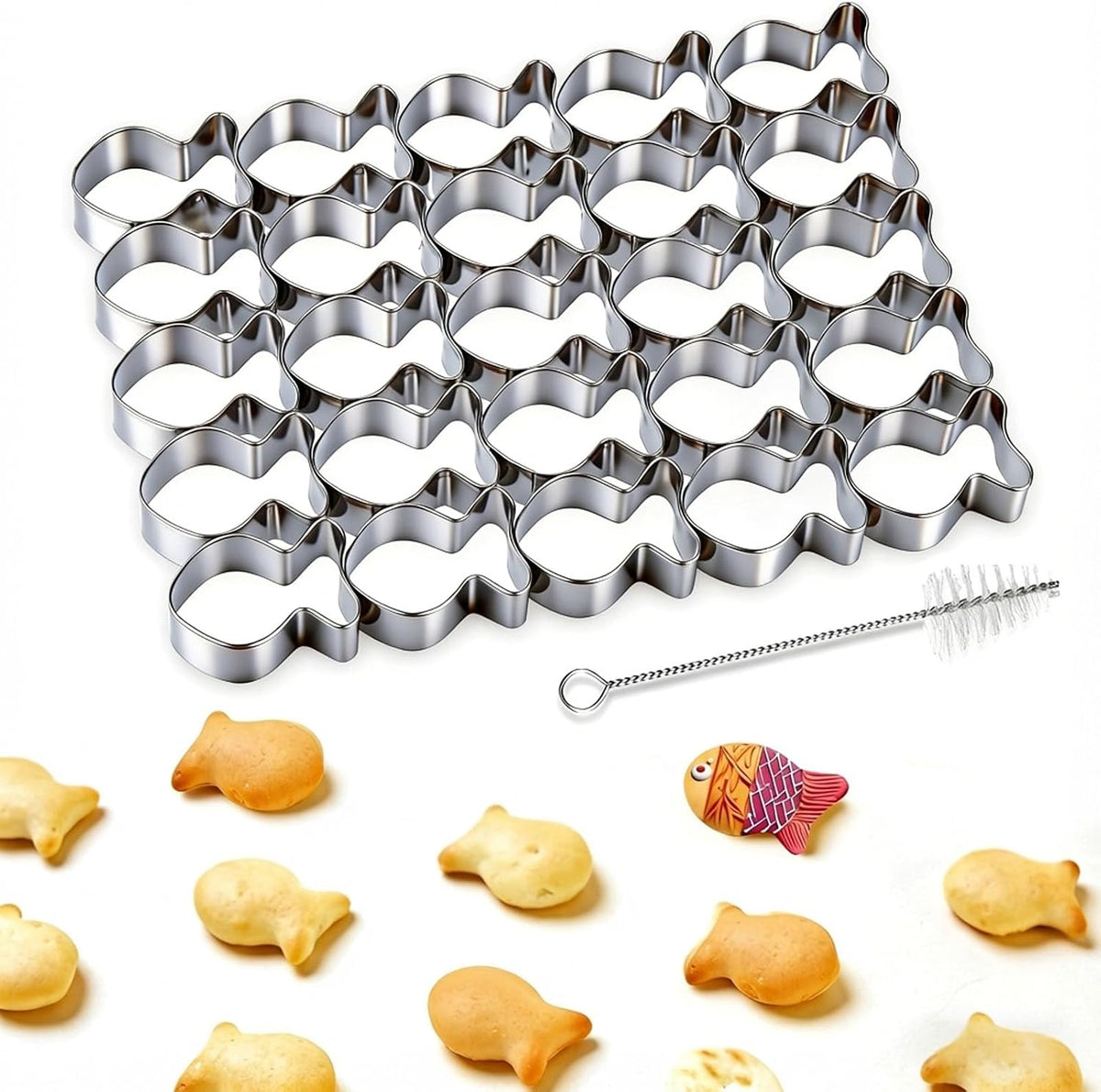 Mini fish stainless steel cookie cutter