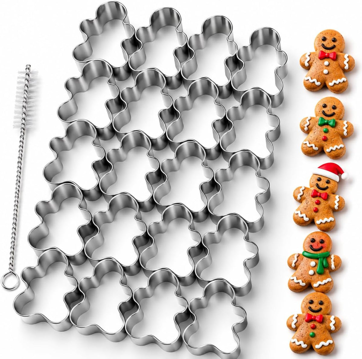 Mini gingerbread stainless steel cookie cutter